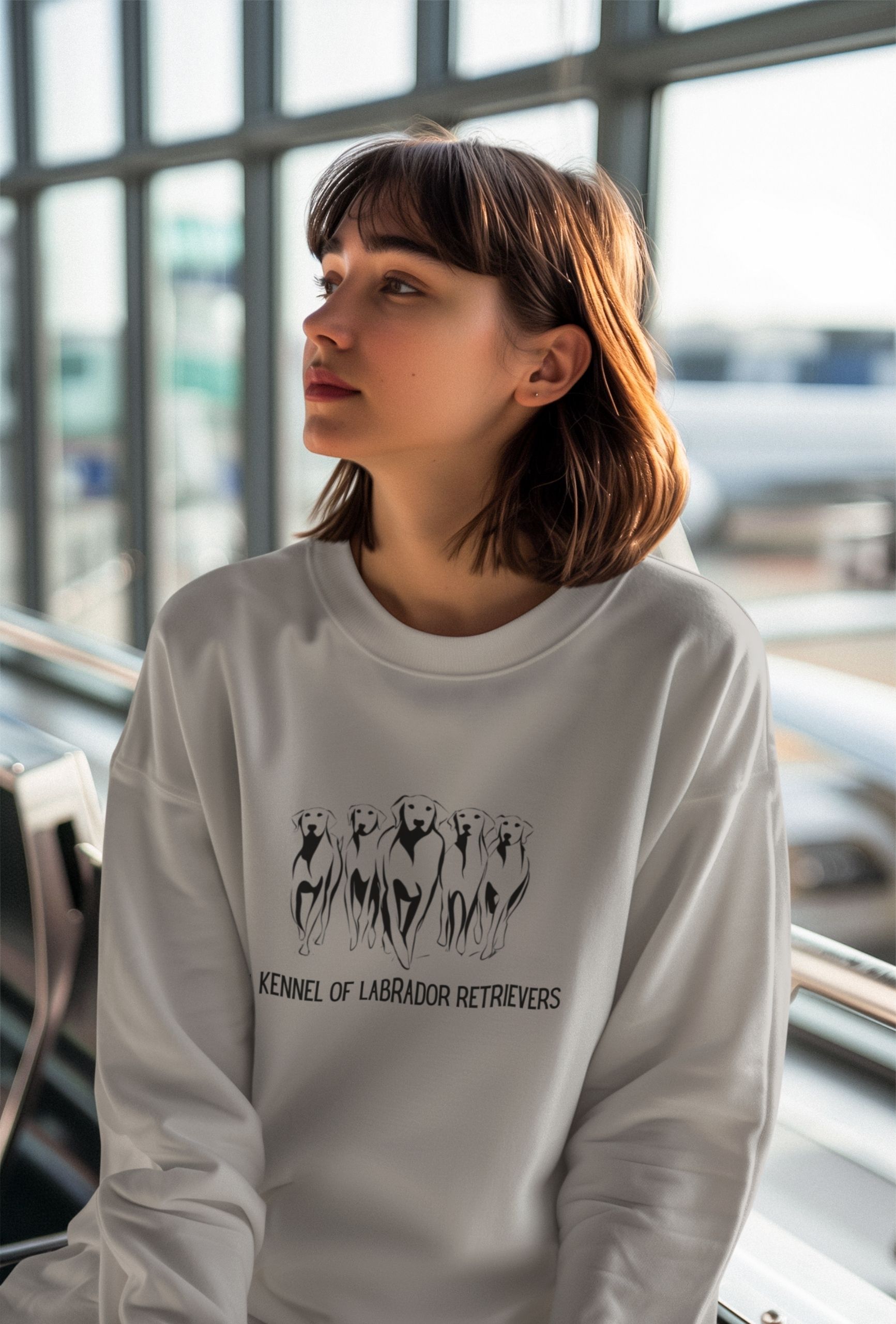 Labrador Retriever Sweatshirt: Cozy Unisex Cotton Crewneck - Image 3
