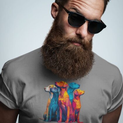 Colorful Labrador Retriever T-Shirt: Unisex Dog Lover Tee