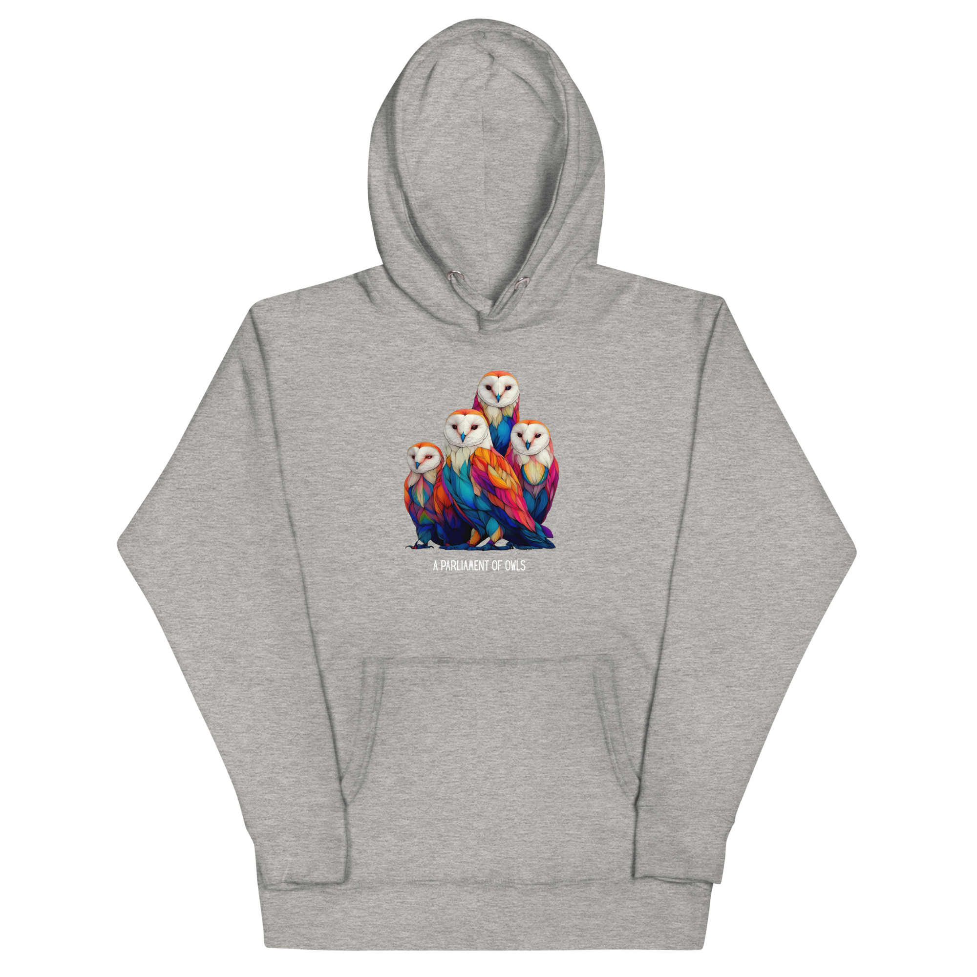 Owl Hoodie – Bold, Colorful Bird Design Unisex Pullover - Image 12