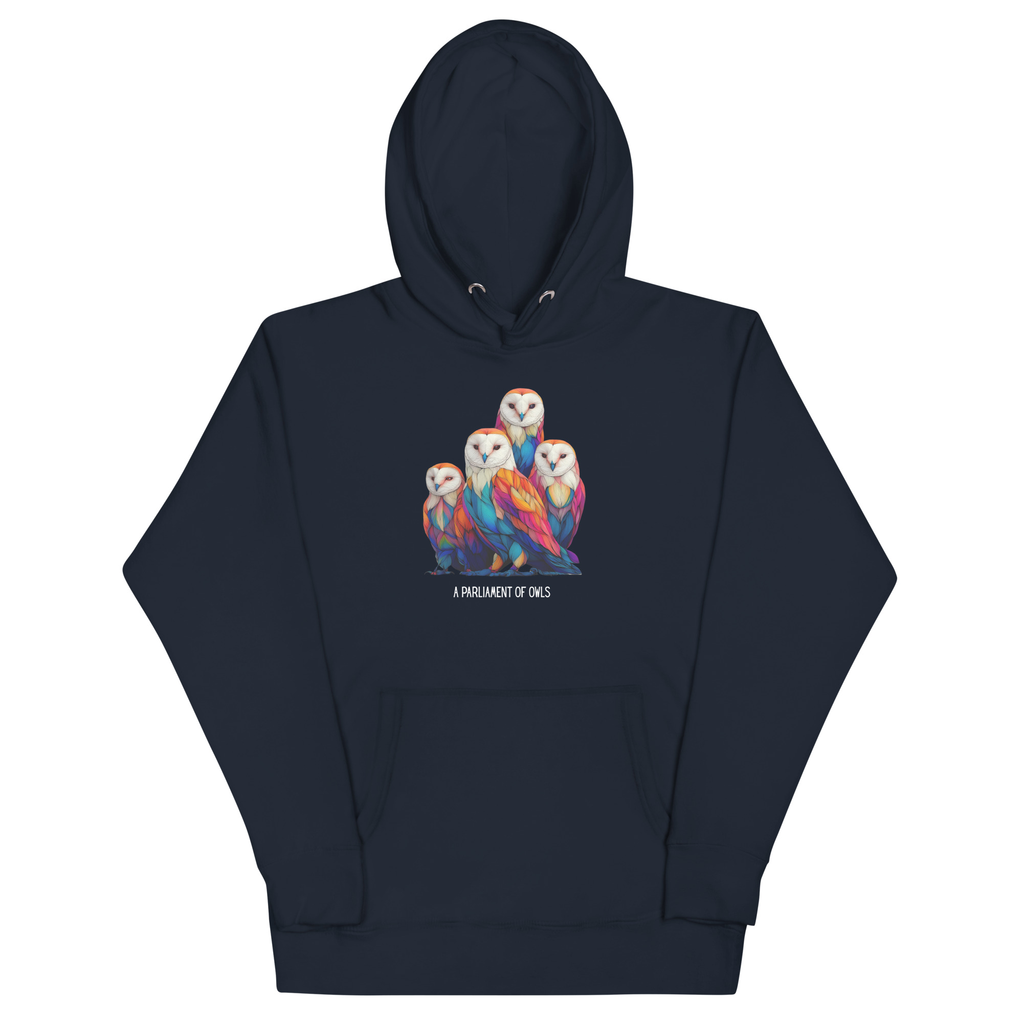 Owl Hoodie – Bold, Colorful Bird Design Unisex Pullover - Image 9